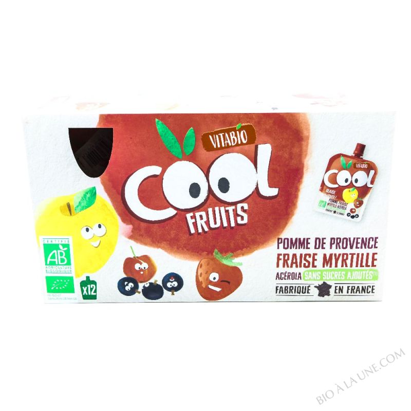 VITABIO Cool Fruits La Pat' Patrouille Pomme Fraise Myrtille