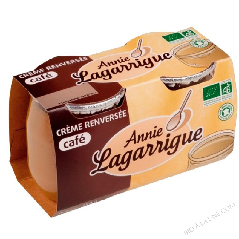 CREME RENVERSEE CAFE POT VERRE 2X 125G CREME RENVERSEE CAFE POT VERRE 2X 125G
