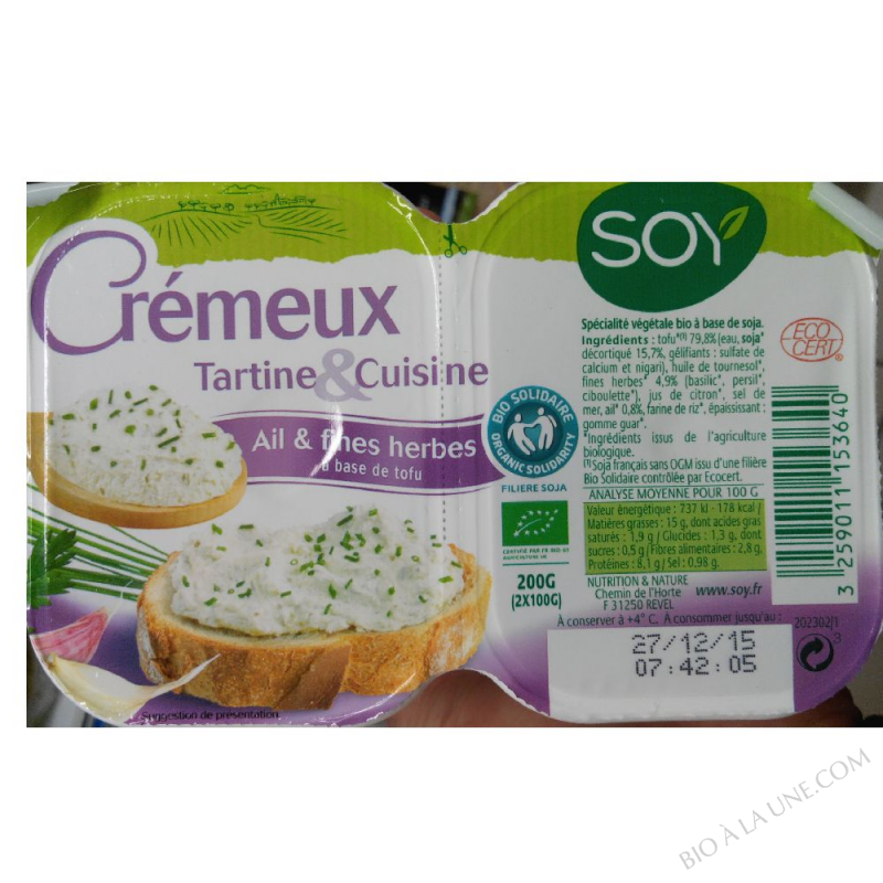 CREMEUX AIL FINES HERBES - 200g