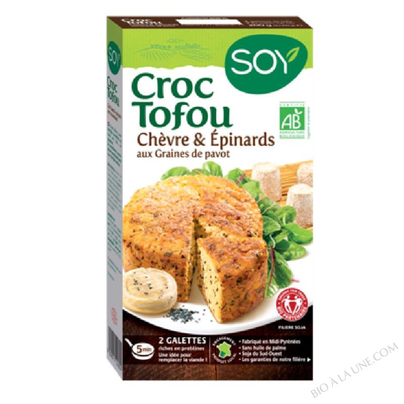 Croc Tofu Chêvre, Epinards & Graines de pavot