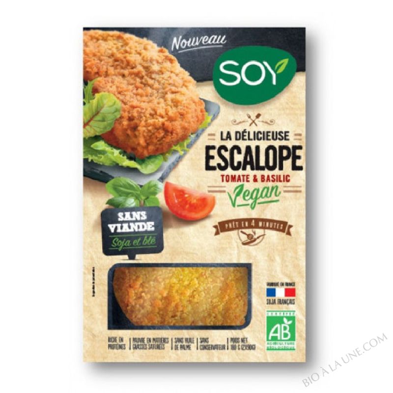 Escalope tomate basilic vegan