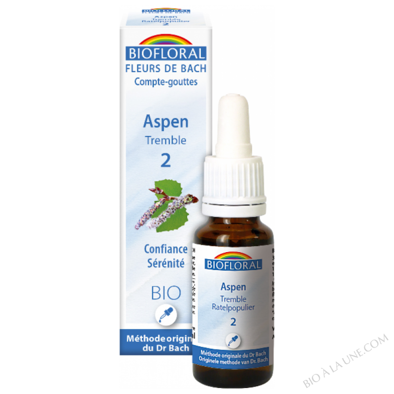 Fleurs de Bach 02 - Aspen, tremble BIO DEMETER Fleurs de Bach 02 - Aspen, tremble BIO DEMETER