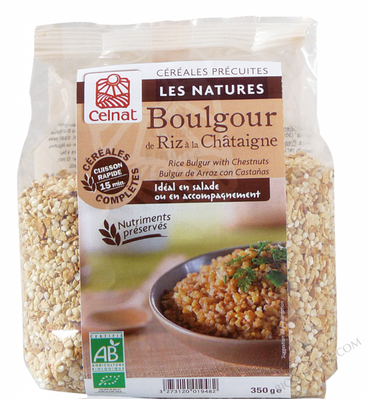 CELNAT Boulgour de Riz à la Châtaigne BIO -350g CELNAT Boulgour de Riz à la Châtaigne BIO -350g