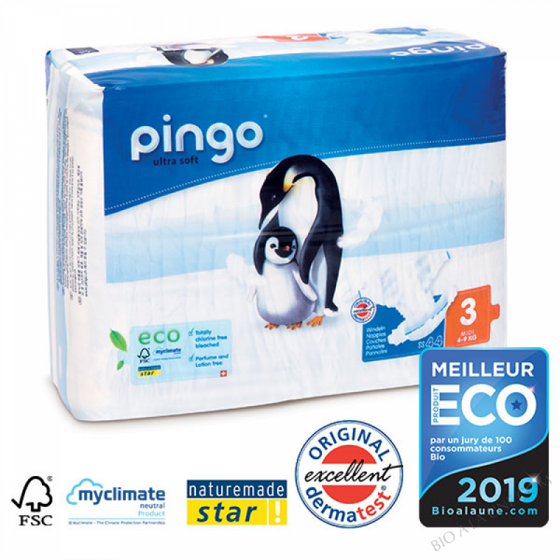 PINGO COUCHES ÉCOLOGIQUES T3 MIDI (4-9KG) PINGO COUCHES ÉCOLOGIQUES T3 MIDI (4-9KG)