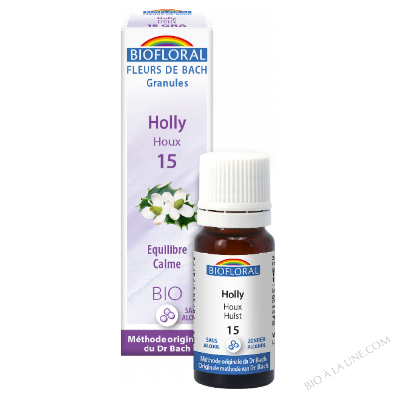 Fleurs de Bach Granule 15 - Holly, houx BIO