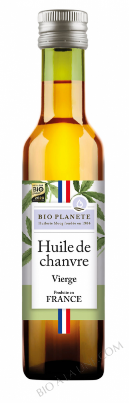 Huile de chanvre France, vierge. biologique Huile de chanvre France, vierge. biologique