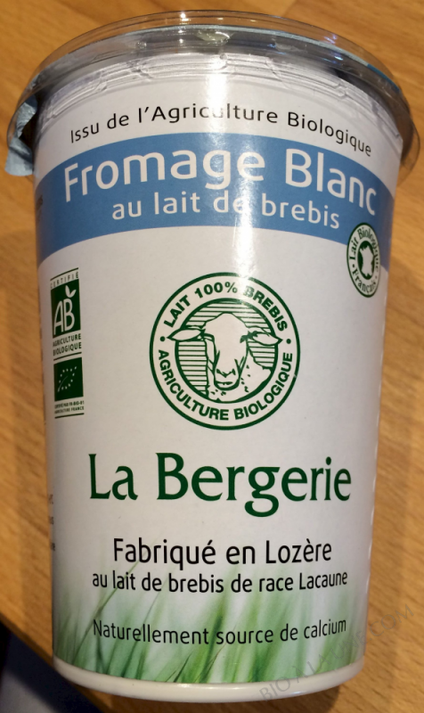 FROMAGE BLANC AU LAIT DE BREBIS 400G* FROMAGE BLANC AU LAIT DE BREBIS 400G*