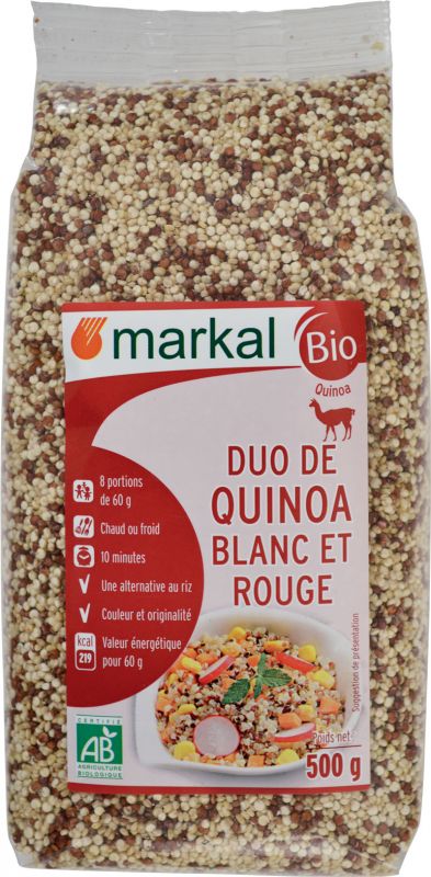 Duo de quinoa blanc et rouge