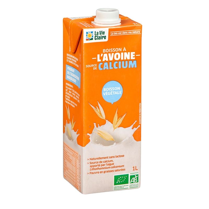 Boisson avoine calcium bio