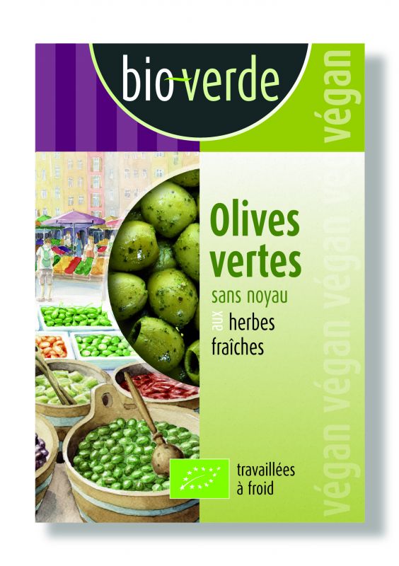 Olives vertes sans noyau 150g