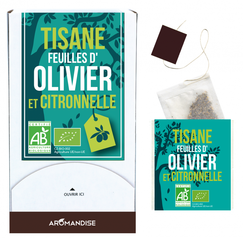 Tisane Feuille d'Olivier et Citronnelle