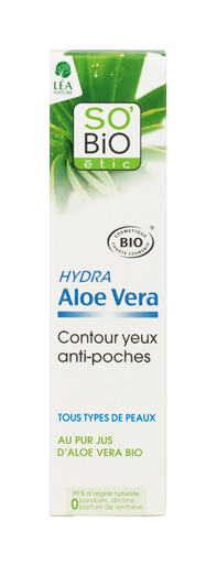 Contour yeux anti-poches, tous types de peaux, Hydra Aloe Vera bio