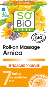 Roll-on massage arnica efficacité prouvée, aux 7 huiles essentielles bio