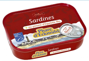 Sardines au piment d'Espelette bio