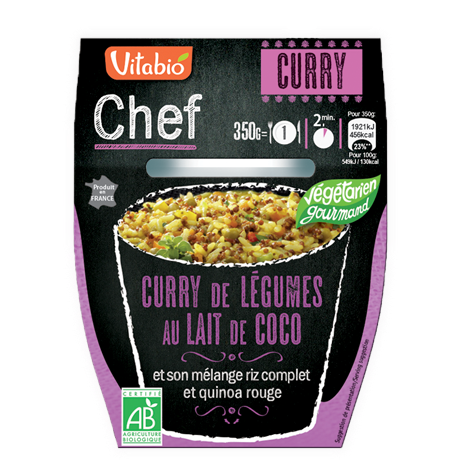 Curry de légumes au lait de coco 