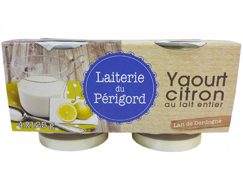 Laiterie du Périgord yaourt étuvé Citron