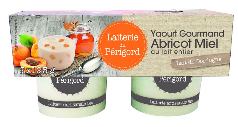 Latterie du Périgord yaourt gourmand Abricot Miel