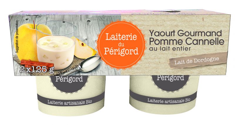 Laiterie du Périgord yaourt gourmand Pomme Cannelle