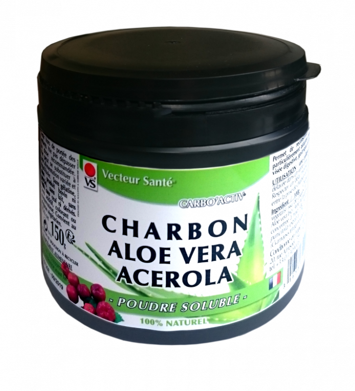 Charbon végétal aloe vera acerola