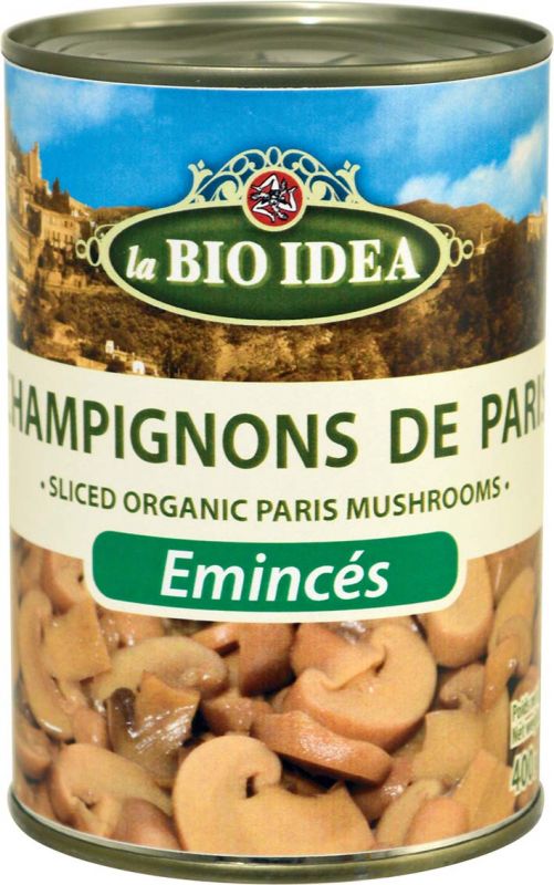 Champignons de Paris émincés La Bio Idea