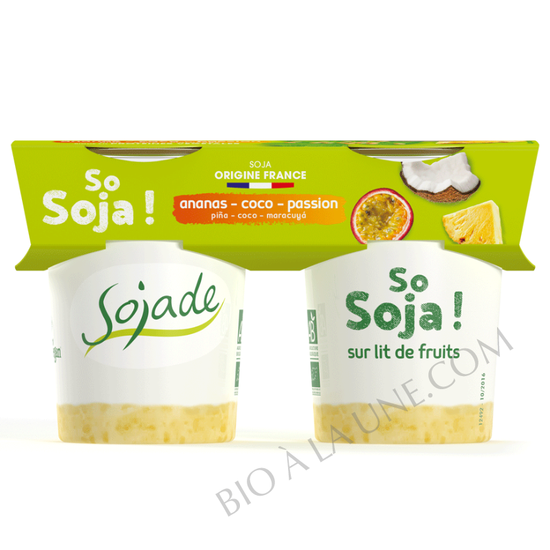 So Soja sur Lit de Fruits - Ananas/Coco/Passion