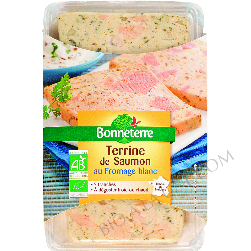 Terrine de saumon au fromage blanc bio Bonneterre