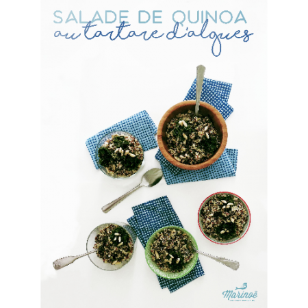 Salade de quinoa reminéralisante au tartare d'algues