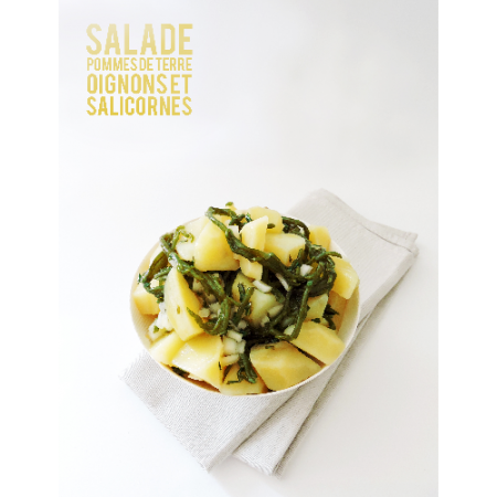 Salade pommes de terre, oignons et salicornes