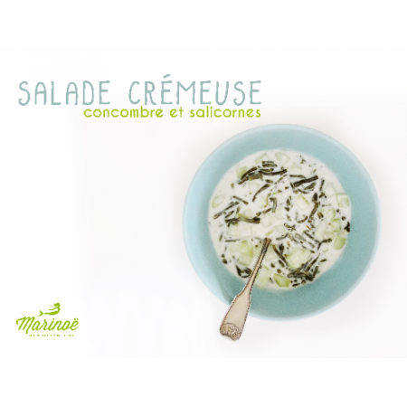 Salade crémeuse concombre & salicornes