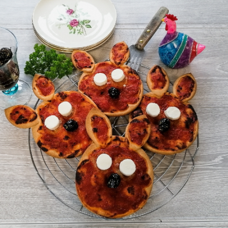 Pizzas lapins