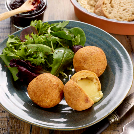 Croquettes de pain et fromage