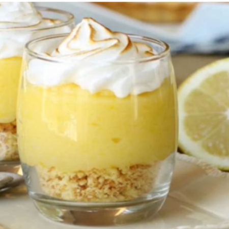 Verrine Tarte au citron destructurée